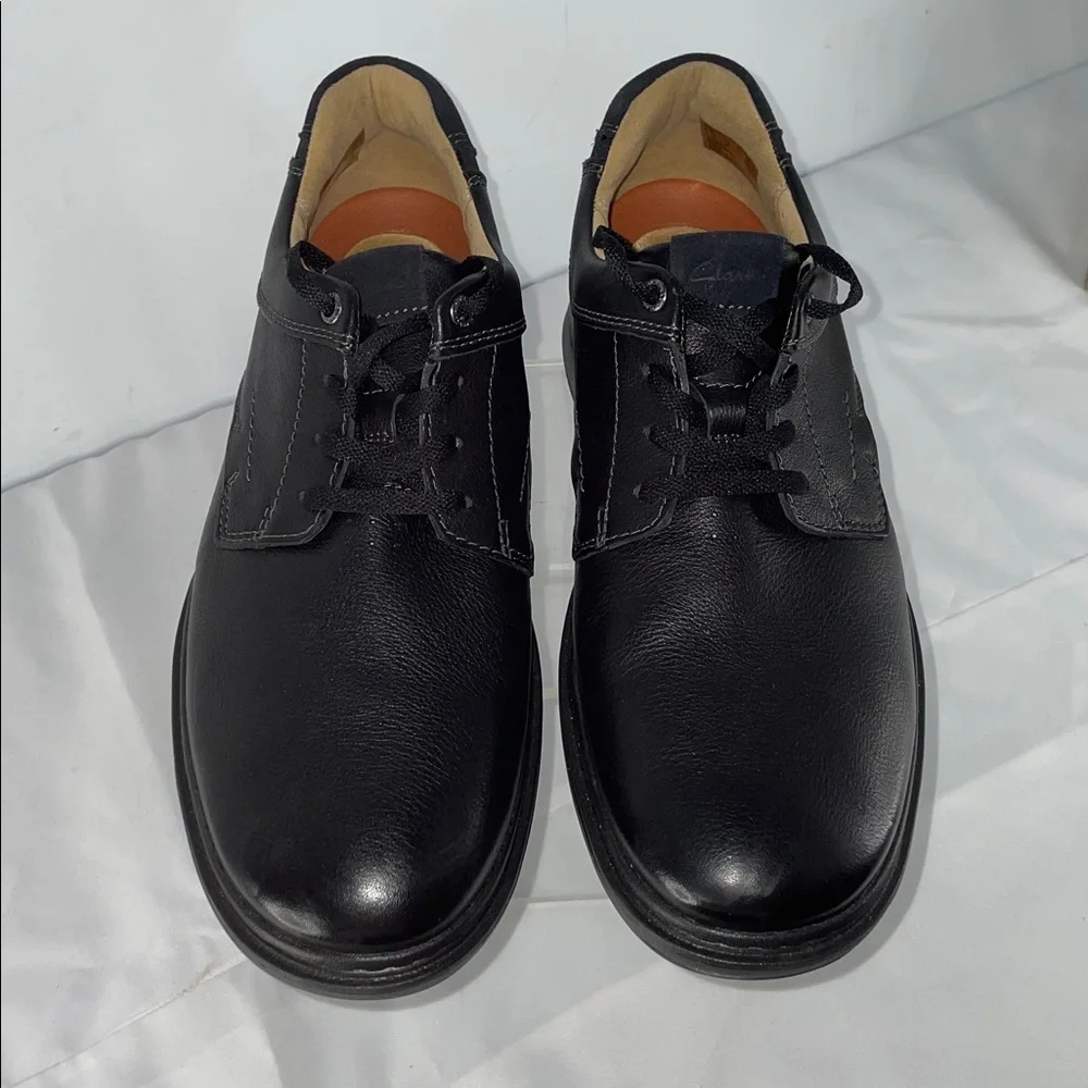 CLARKS UN BRILEY PACE LEATHER SHOES FTL-12-044